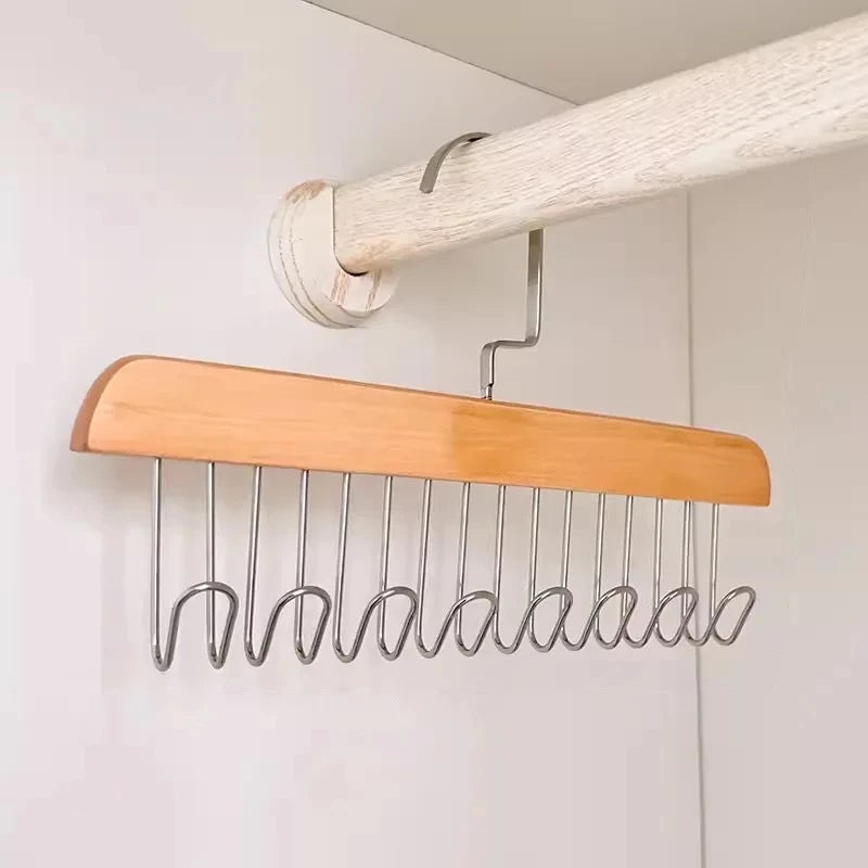 8 Hooks Wooden Hanger