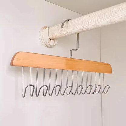 8 Hooks Wooden Hanger