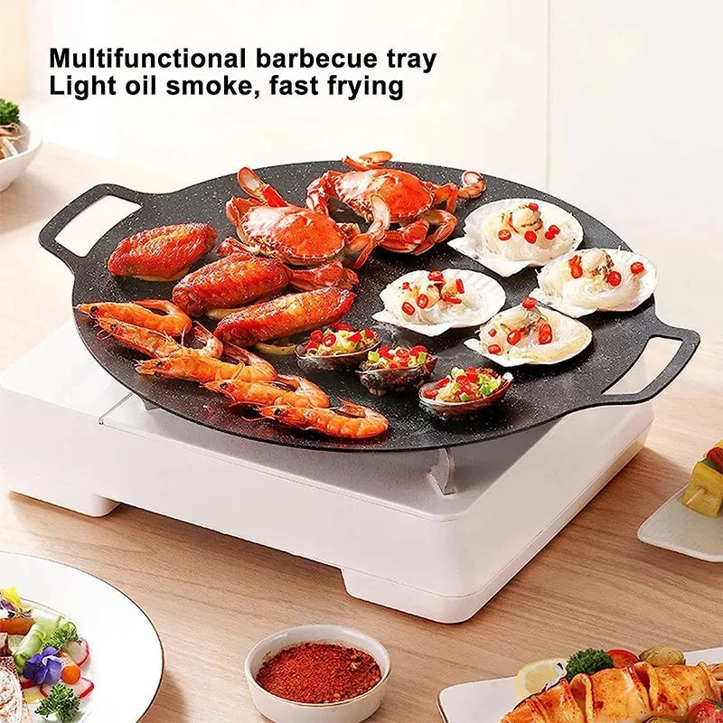 [A1-592] 26 CM Korean Round Grilling Pan