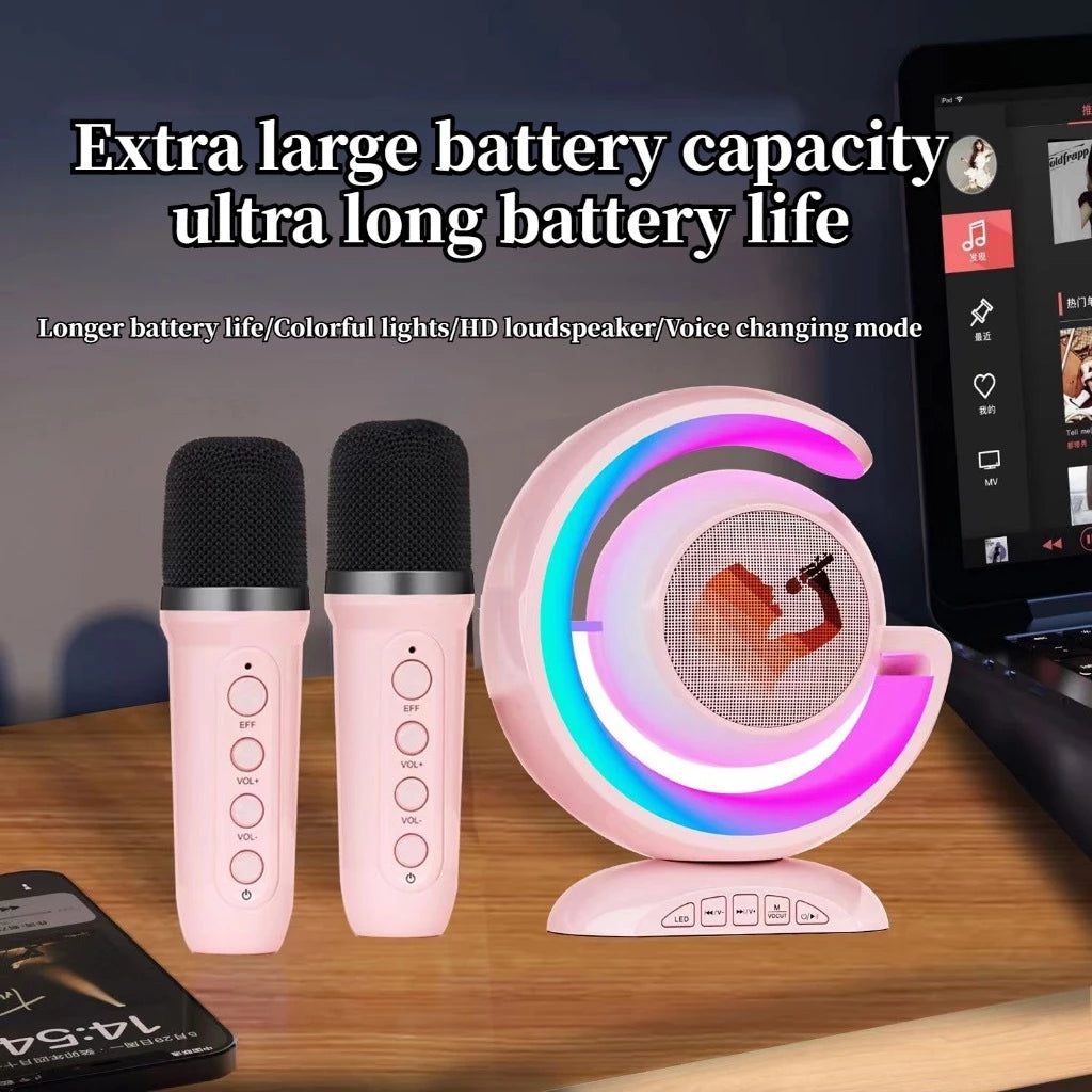 [A1-997] YS-110 Wireless Lightshow Speaker with Two Wireless Microphone