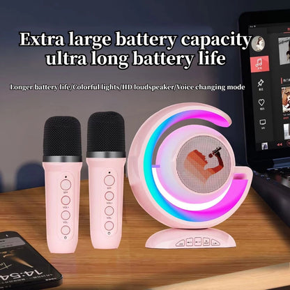 [A1-997] YS-110 Wireless Lightshow Speaker with Two Wireless Microphone