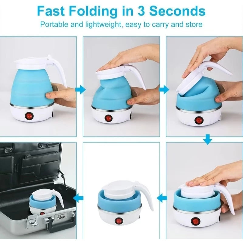 [A1-1023] YS-2008 Travel Folding Electric Kettle - 600ml