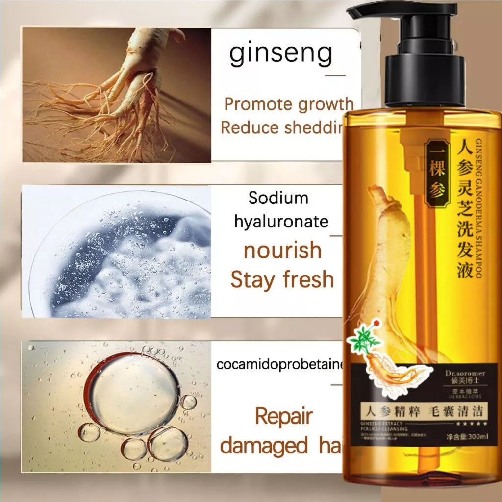 Ginseng Ganoderma Shampoo Follicle Cleansing 300ml