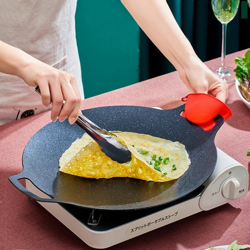 [A1-592] 26 CM Korean Round Grilling Pan