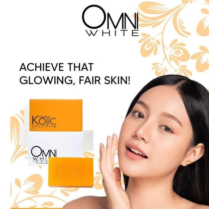 Omni Whitening Kojic Soap - Lightens and Moisturizes the Skin 135g