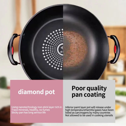 [ZH1916] Non-Stick Diamond Caserole with Lid