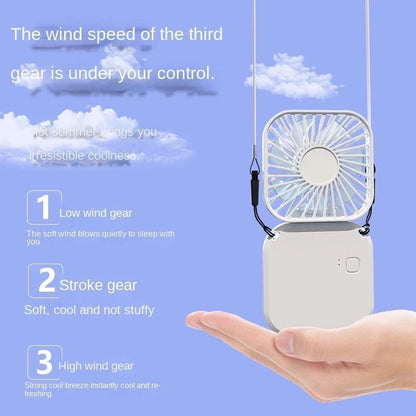 Holding Fan Mini Portable Hanging Neck Fan (Assorted Color)