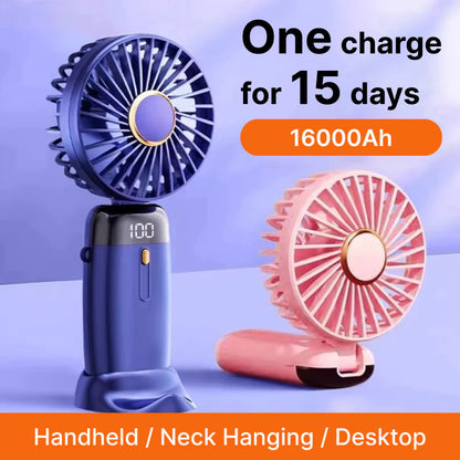 [A1-1116] LED Digital Display Fan Handheld Mini Fan N15