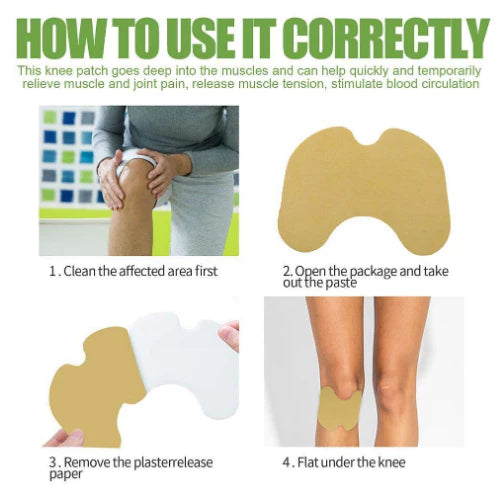 New Knee Patch Chinese Herbal Plaster Pain Relief (10 Patches)