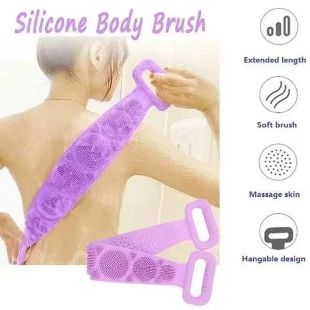 Silicone Dual Side Back Scrubber Body Brush