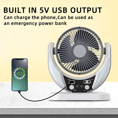 [TV306] GDTimes 6"Rechargeable Box Fan GD-8025