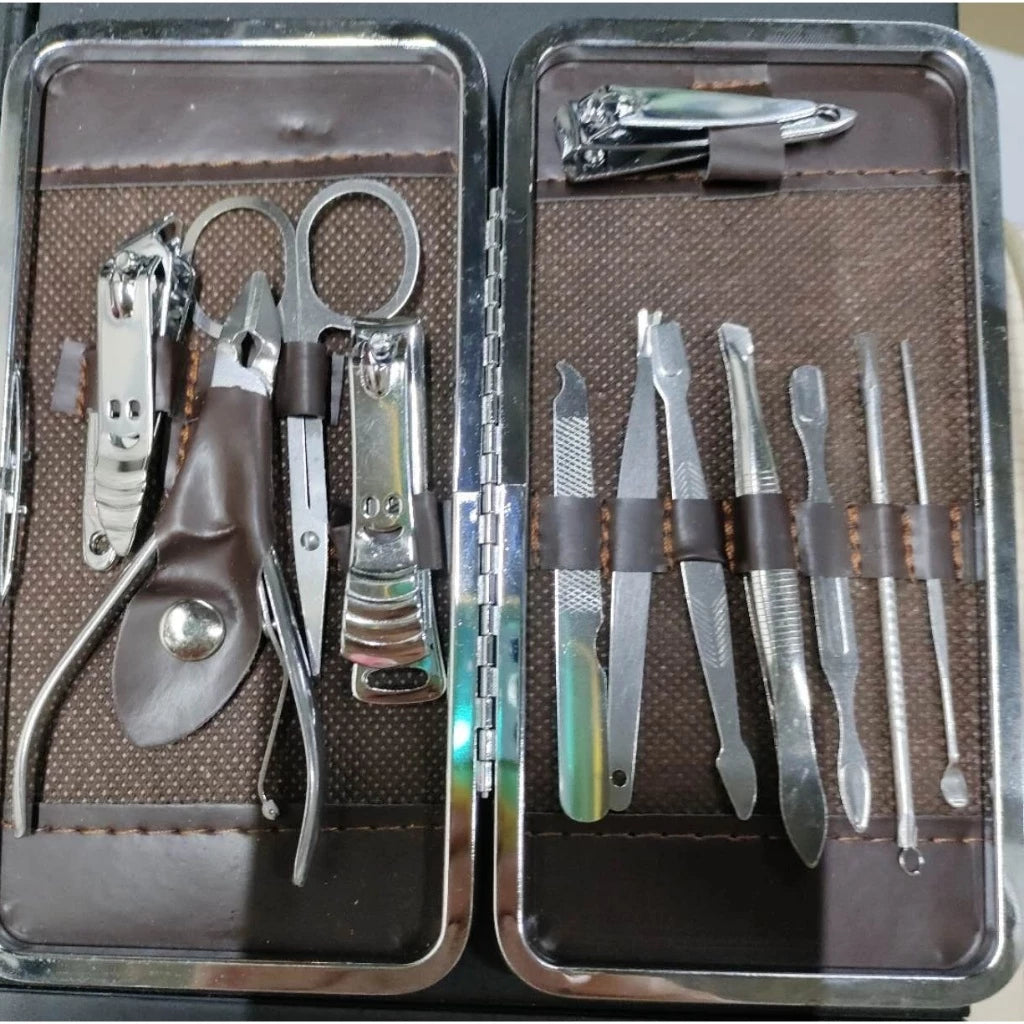 [A1-209] 12 Pcs Personal Manicure Set with Case