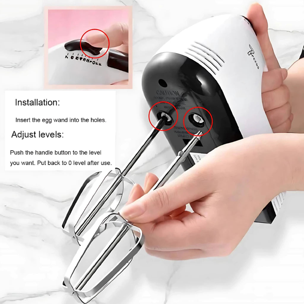 [A1-1362] CPLA Super Hand Mixer 7-speed 260W HE-133