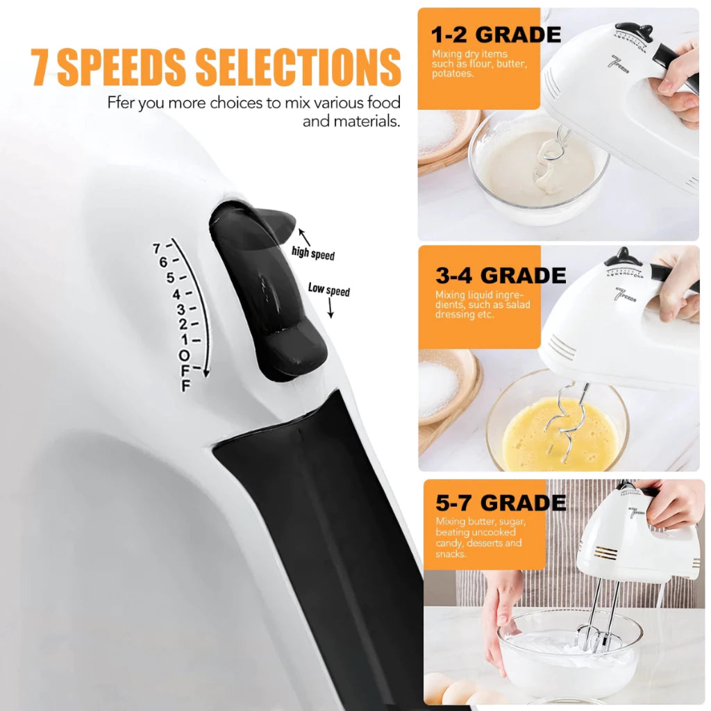 [A1-1362] CPLA Super Hand Mixer 7-speed 260W HE-133