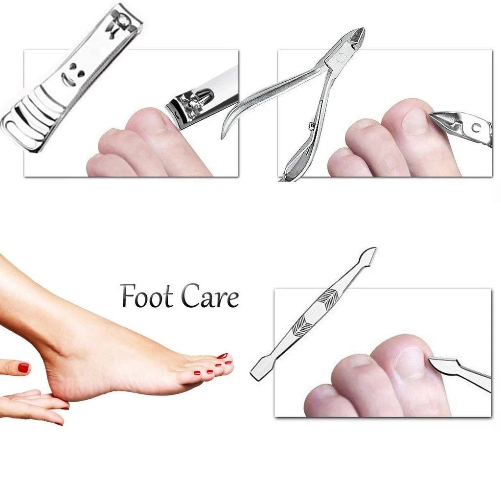 [A1-209] 12 Pcs Personal Manicure Set with Case