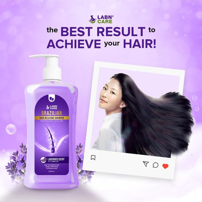 Labn'Care Brazilian Hair Relaxing Conditioner with Argan Oil (Lavender Scent) 500mL