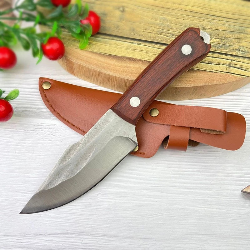 [A1-1267] Boning Knife with Leather Blade Cover