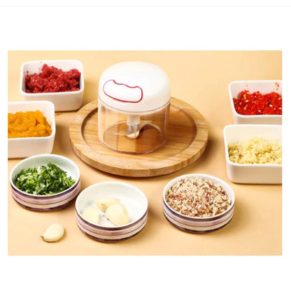[A1-051] Mini Garlic Press Food Chopper Multifunction Manual Meat Grinder