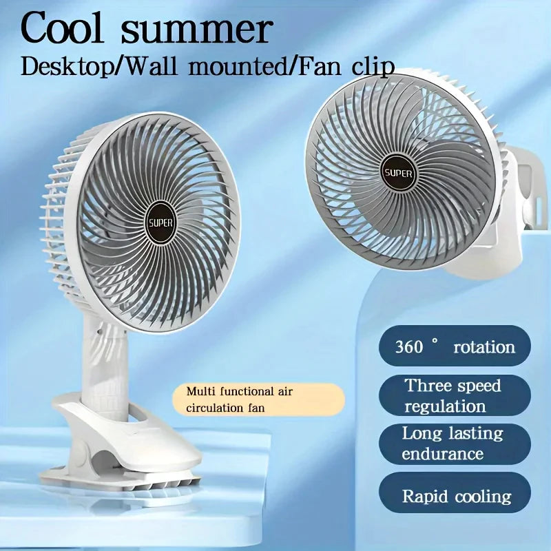 [A1-1163] Multifunction Desktop Fan / Clip Fan
