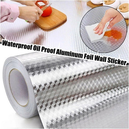 Adhesive Aluminum Foil Kitchen Sticker (40cm*2m) - Assorted Design