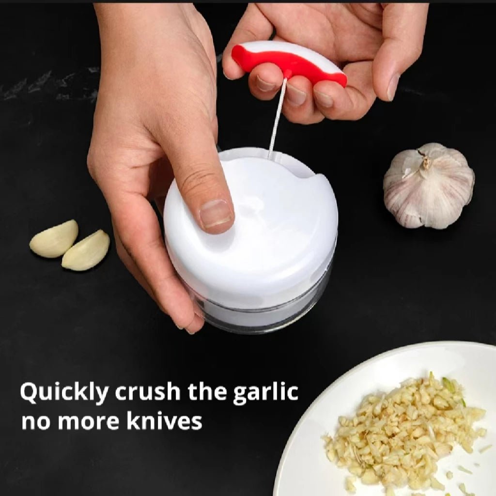 [A1-051] Mini Garlic Press Food Chopper Multifunction Manual Meat Grinder