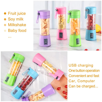 Portable and Rechargeable Battery Juice Blender 380ml HM-03