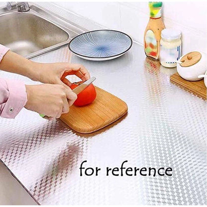 Kitchen Aluminum Foil Stickers Waterproof PVC Self-adhesive Wall Stickers 30cm (Assorted)