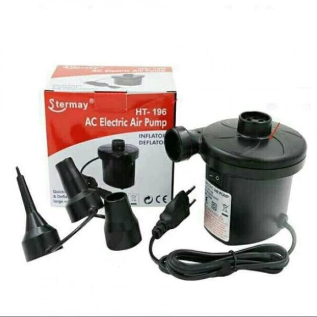 AC Electric Air Pump Quickly Inflates & Deflates All Large Volume Inflatables HT-196