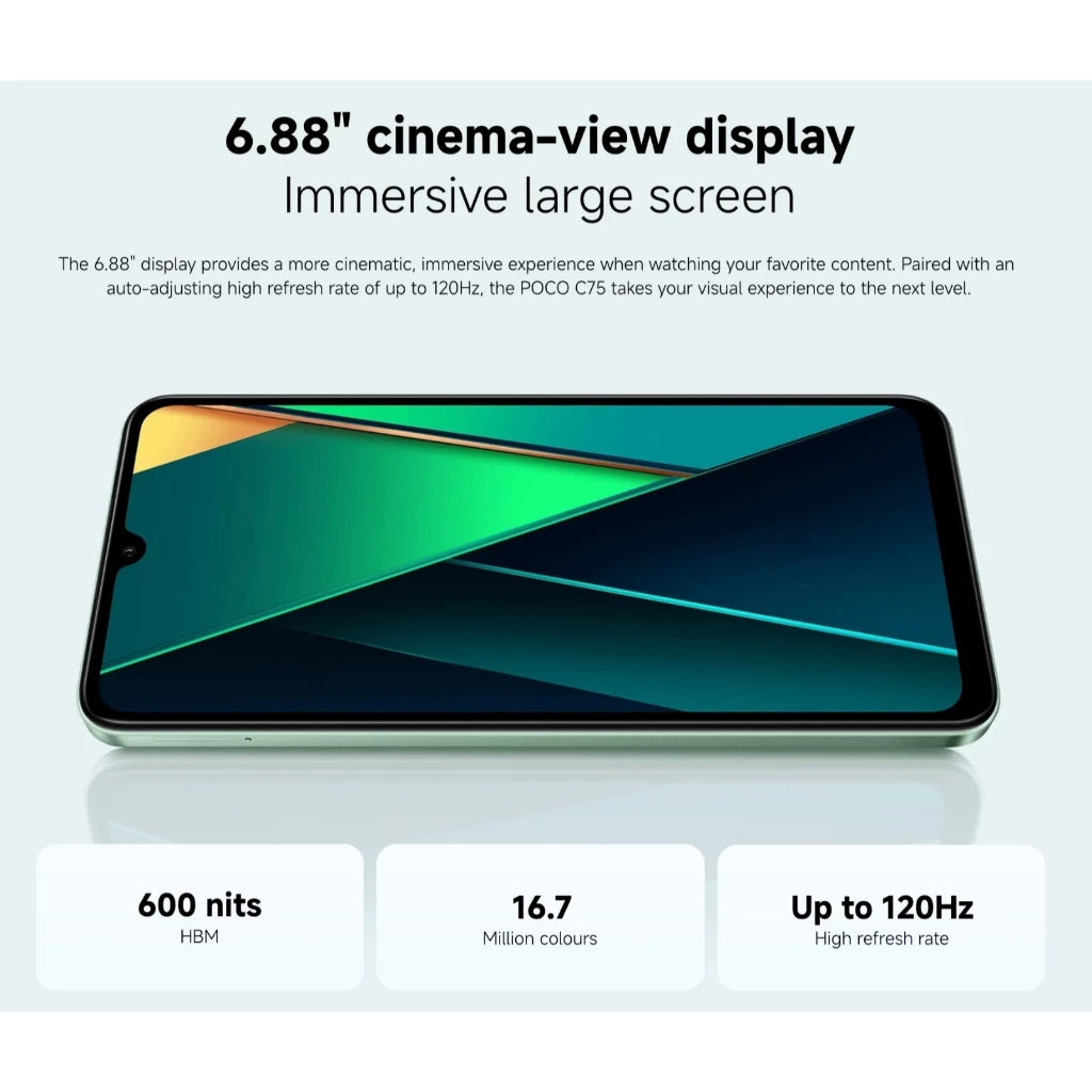 Xiaomi Poco C75 8gb/256gb Mobile Phone 5160mAh