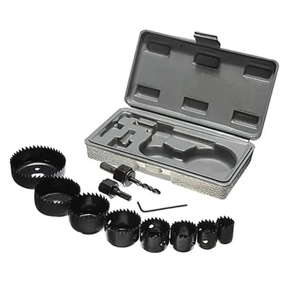 11pieces Hole Saw Kit Drilling Tools Set Wood Metal Cutter