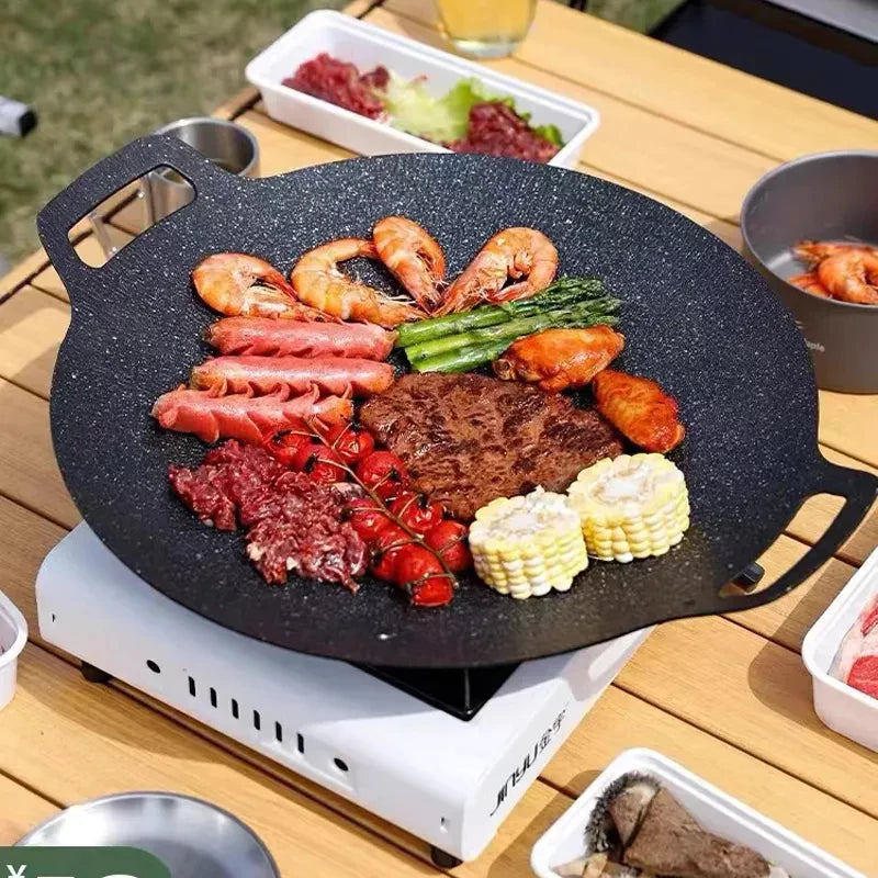 [A1-592] 26 CM Korean Round Grilling Pan