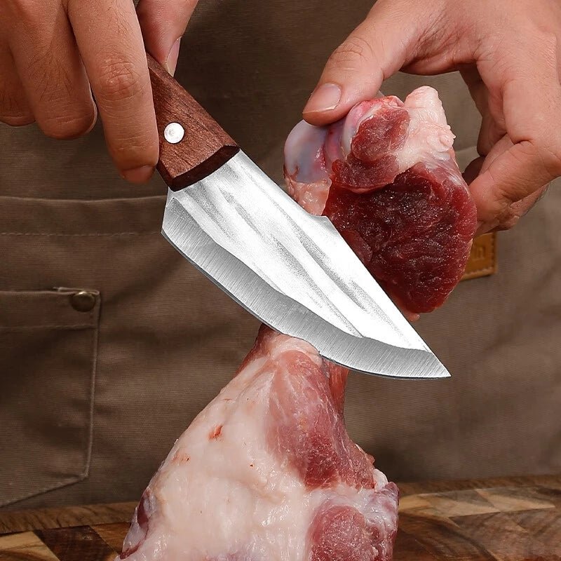 Japanese Knife Professional Boning Knife with Leather Case
