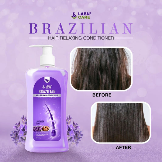 Labn'Care Brazilian Hair Relaxing Conditioner with Argan Oil (Lavender Scent) 500mL