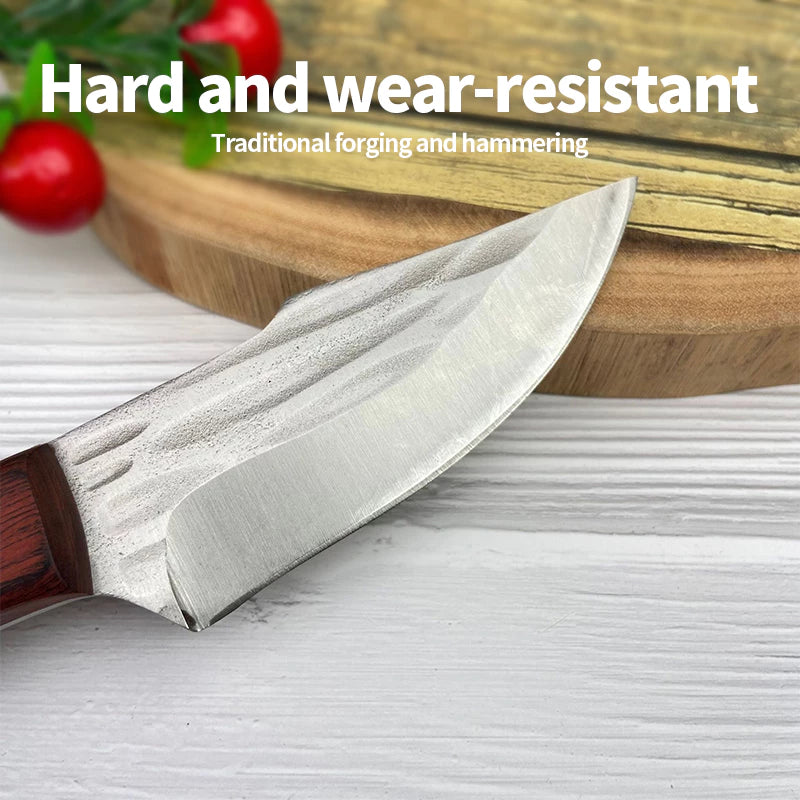 [A1-1267] Boning Knife with Leather Blade Cover