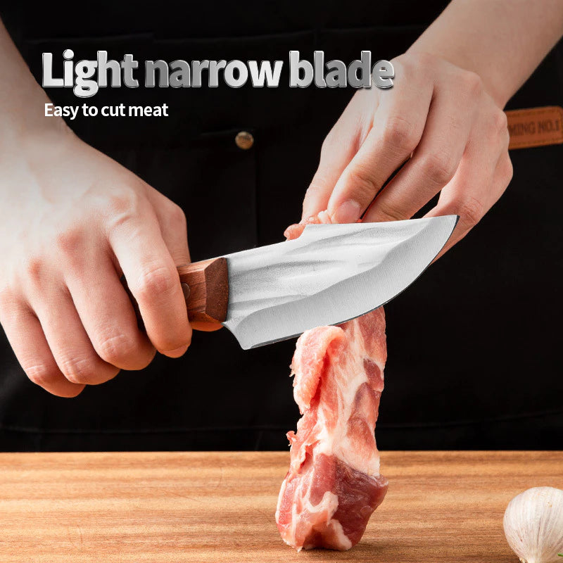 [A1-1267] Boning Knife with Leather Blade Cover
