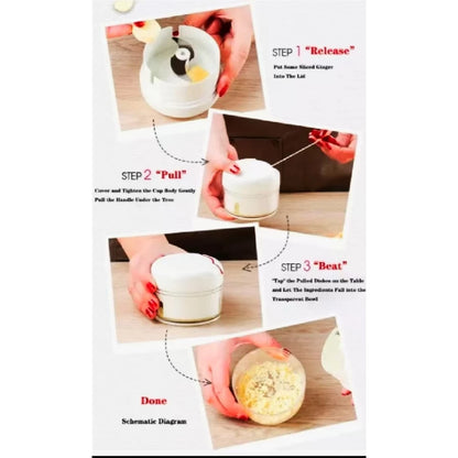 [A1-051] Mini Garlic Press Food Chopper Multifunction Manual Meat Grinder