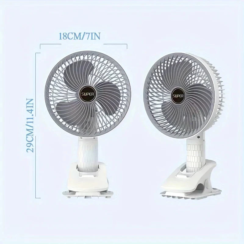 [A1-1163] Multifunction Desktop Fan / Clip Fan