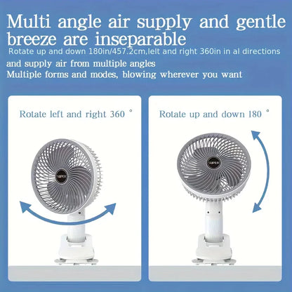 [A1-1163] Multifunction Desktop Fan / Clip Fan