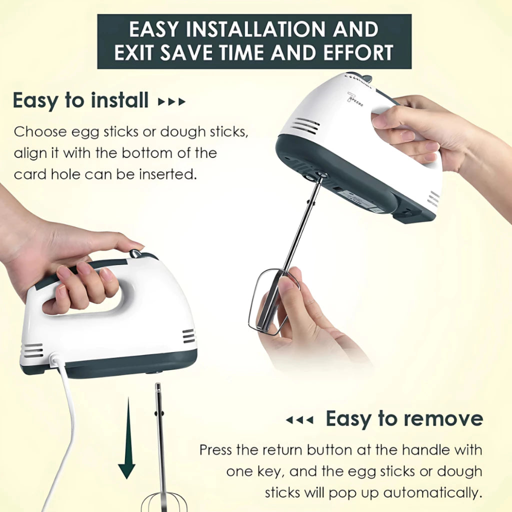 [A1-1362] CPLA Super Hand Mixer 7-speed 260W HE-133