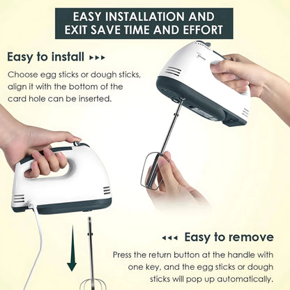 [A1-1362] CPLA Super Hand Mixer 7-speed 260W HE-133
