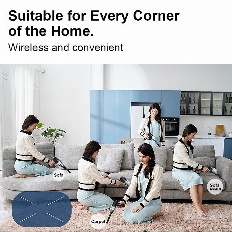 3 in 1 Mini Portable Vacuum Cleaner for Home and Car AS-228
