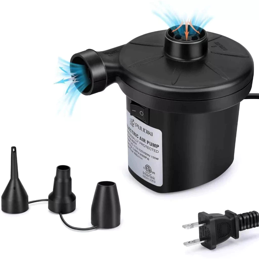 AC Electric Air Pump Quickly Inflates & Deflates All Large Volume Inflatables HT-196