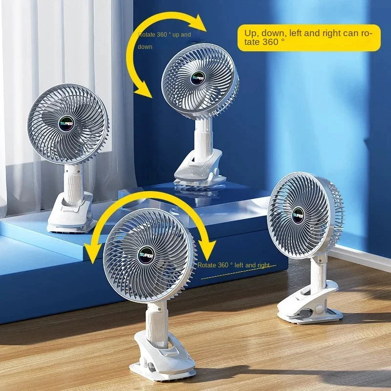 [A1-1163] Multifunction Desktop Fan / Clip Fan