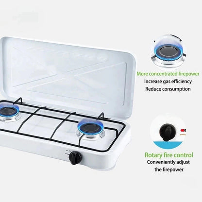 [A1-1165] Ocean Low Gas Deluxe Gas Stove Double Burner 2833