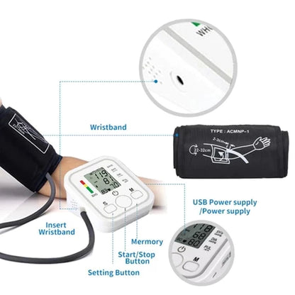 [A1-1011] BW-3205 Fully Automatic Arm Style Electronic Blood Pressure Monitor