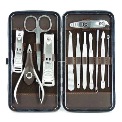 [A1-209] 12 Pcs Personal Manicure Set with Case