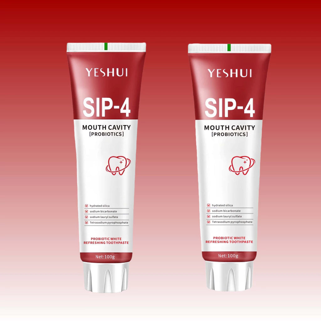 Yan Tian Mei Xi Sip-4 Ultra Probiotics Toothpaste Teeth Whitening 100g