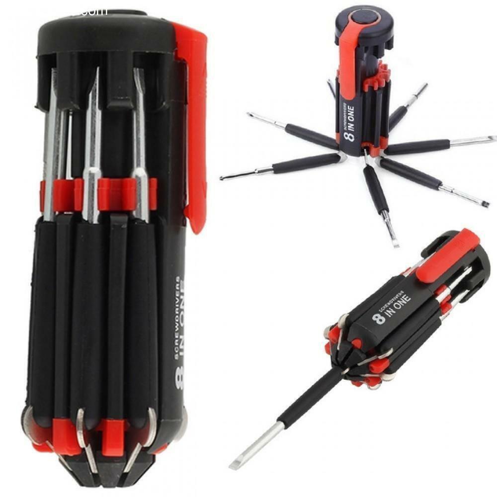 [A1-362] 8 in One Multi-Screwdriver Torch FZ-895