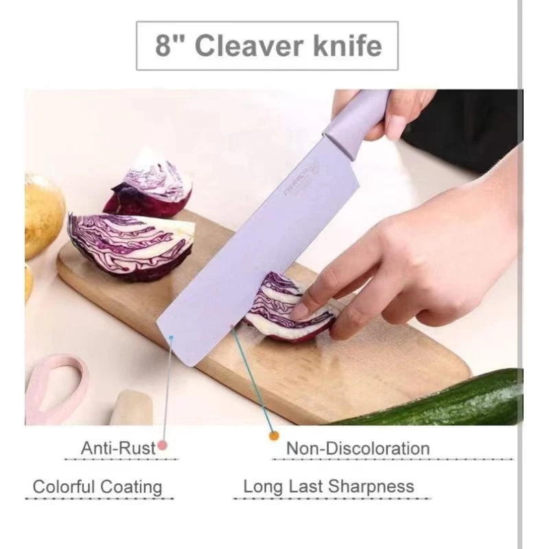[A1-066] Bali Corrugated Kitchen Knife Set (6pcs Set) ER-0278