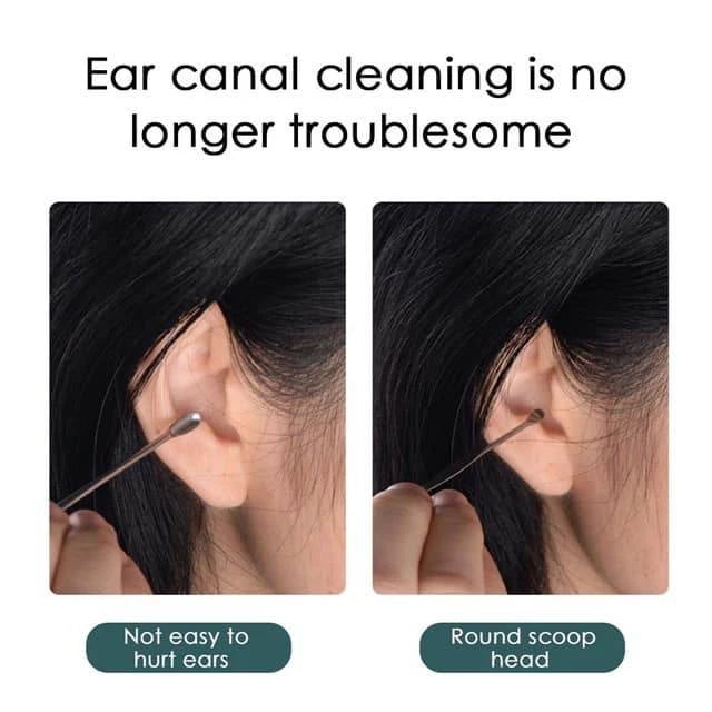 Stainless Steel Ear Cleaning Brush Wax Remover (6pcs Set)